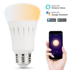 LOHAS LED Smart Bulb Work with Alexa and Google Home,A19 9W E26,Tunable 2000k-6500k