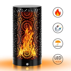 LOHAS LED Flame Light Bulb Lamp, Flickering Light Atmosphere Gravity Sensor Table Lamp（Buy @amazon code：AGDC74LI）