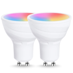 LOHAS LED Smart Bulbs Work with Alexa and Google Home, Daylight White, GU10 5W RGB 6000K Dimmable