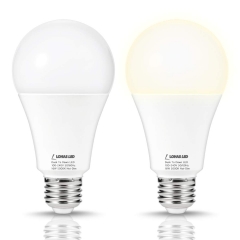 LOHAS Light Sensor bulbs, Dusk-to-Dawn, A21 E26 18W, Daylight White 5000K(Buy @amazon code: 6P29O6C6)