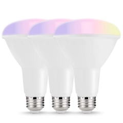 LOHAS LED Smart Bulb Work with Alexa and Google Home,BR30 E26 10W,RGB& Daylight White