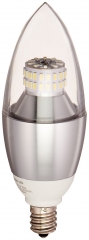 LOHAS LED Candelabra Bulb, E12 6W, 60W Light Bulb Equivalent, Dimmable, Warm White 2700K (3 Pack)