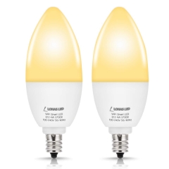 LOHAS LED, Yellow Bug Light Bulb, E26, A19, 12W (100W Equivalent), Non-Dimmable, 2 pack