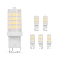 LOHAS LED G9 LED Light Bulbs , 4W(40W Equivalent), 400 Lumen, Daylight White 6000K,  5 Pack