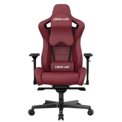 LOHAS-LED Reclining memory foam racing chair, ergonomic high back racing computer desk office chair with retractable feet and adjustable loins, leathe