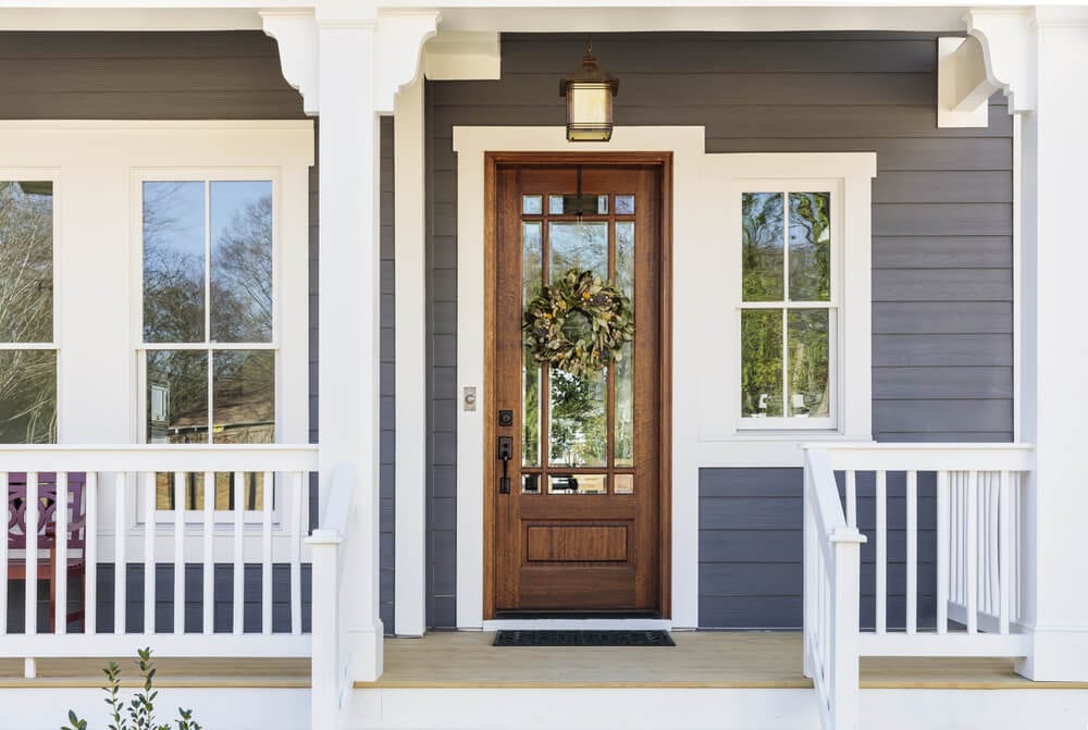 Exterior light store above door