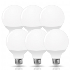 LOHAS G25 LED Globe Light Bulbs, 9W Vanity Round Light Bulb (60W Equivalent) 800LM, E26 Base Daylight 5000K Globe Light Bulbs, 6 Pack