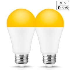 LED Bug Light Bulbs, Dusk to Dawn Yellow Bulb