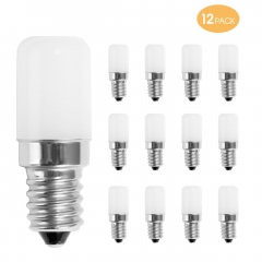 LED C7 S6 Night Light Bulbs, 1.5W, Warm White 3000K 15 Watt Equivalent, Mini LED Bulb Candelabra E12 Base LED