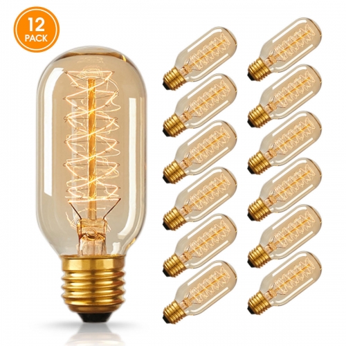 Vintage Flashlight Lamp with Filament Lightbulb