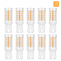 G9 LED Light Bulbs, 4W (40W Halogen Equivalent), 400LM, 360 Degree View Angle, Warm White (3000K)