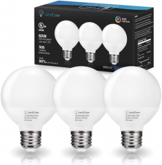 5W G25 LED Bulb,2700K Warm White,Not Dimmable,E26 Base, 3 Pack