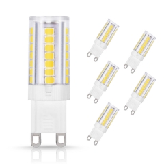G9 LED Light Bulb Bi Pin Base, 6000K Daylight G9 Base Bulbs for Chandeliers