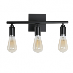 3-Light Vanity Light Fixture，Industrial Wall Sconce， E26 Base