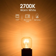 Ofen Glühbirnen,Wolframlicht, 25W Halogenlampe,2700K Warmweiß,Nicht Dimmbar,4er Pack [Energieklasse C]