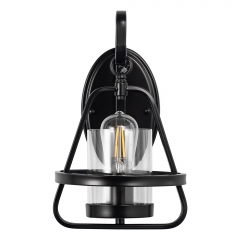 Wall Sconce Industrial Pear Design Wall Mounted Light  Black Wall Lamps, Wall Mount Light Fixture for Bedside Living Room