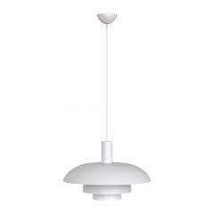 LOHAS Nordic Style Pendant Light for Dining Room, Modern Minimalist Creative Danish Design Lamp with 19.7"" Aluminum Shade for Kitchen Island Bedroom