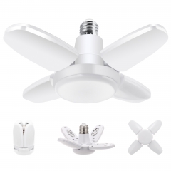 2 Pack 5-Head 28W(150-200W Equivalent) LED Garage Lights, Adjustable LED Garage Ceiling Light, 2200LM 6500K LED Shop Lights,Deformable Light for Basem