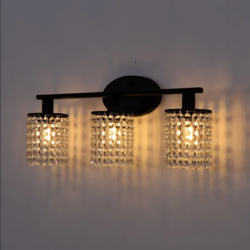 Wall Sconce with Crystal Drops