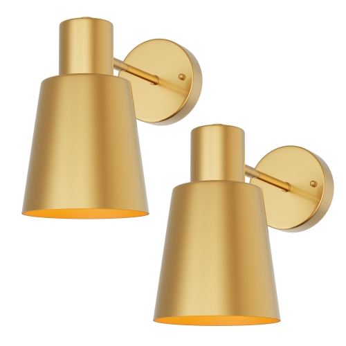 Lohas Armed Wall Sconce RGB Dimmable, Set of 2, Gold