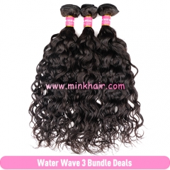 Mink Brazilian Water Wave Hair Bundle Deals Wet And Wavy Hair Weft