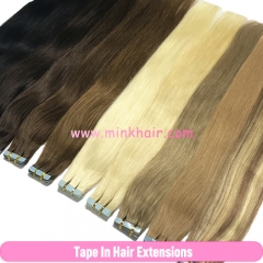 Pu Tape In Hair Extensions Wholesale 100% Human Hair