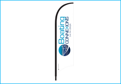 Full color print feather banners