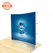 3X3 Curve Pop up display kits