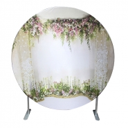 Round 214cm Stretch Fabric Display