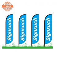 4KITS Custom 10FT Feather Flags with Printing