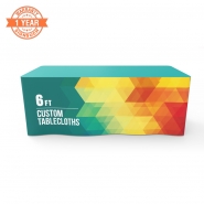 6ft Custom Table Covers with Printing (Fitted)