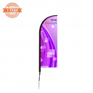 Flat 7FT Custom Feather Flags Kits with Printing