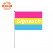 Hand Waving Flags with Custom Printing
