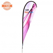 12FT Custom Teardrop Flags Kits with Printing