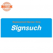 Replacement Straight 20FT Stretch Fabric Banner