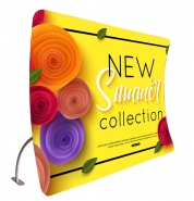 U 300cm Stretch Fabric Display