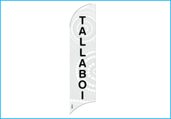 Trade show swooper flags