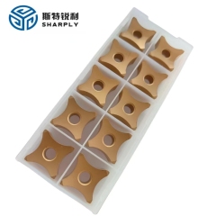 Scarfing Inserts: SNMX15 series.  Full line for a wide range of tubes. Advanced coating technology for extended tool life.