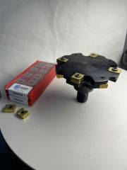 Customized Disc slot cutter with threaded shank with Tungsten carbide inserts T type cutte