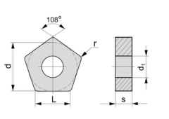 PNMM110408V Carbide MILLING Inserts CNC Cutter Tools