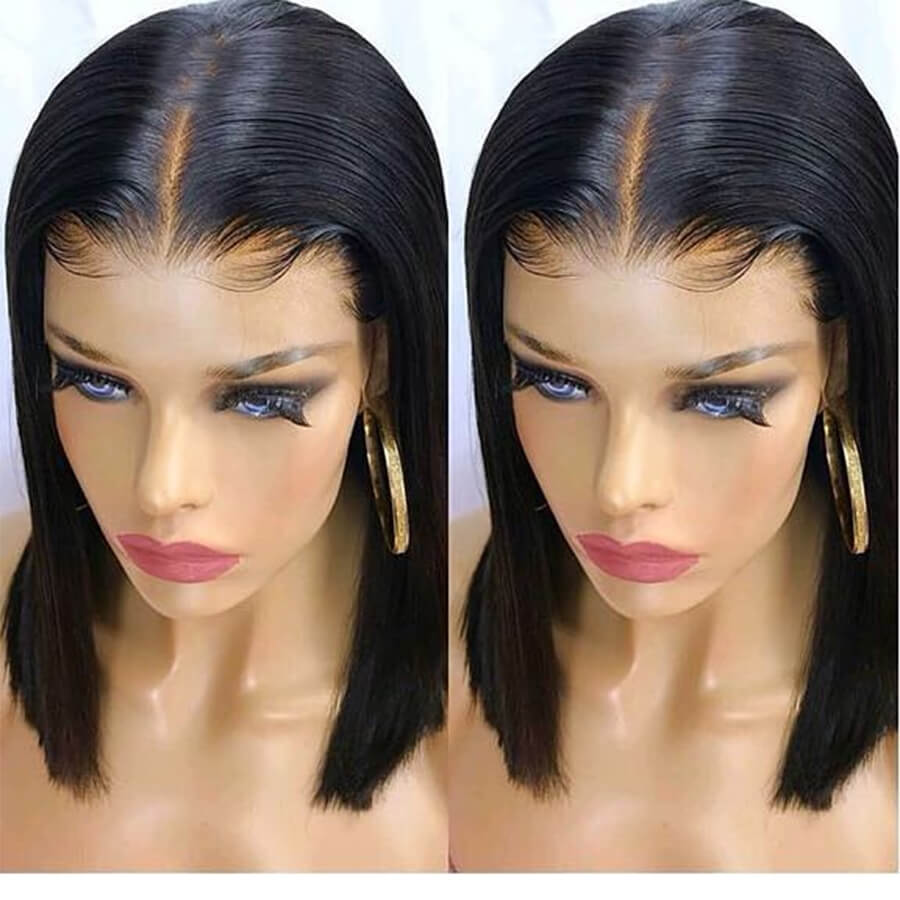 layered bob wig human hair