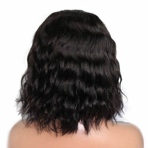 Cute Loose Wave Short Wig 250% High Density Glueless Lace Front Wigs Human Hair with Baby Hair for Black Women