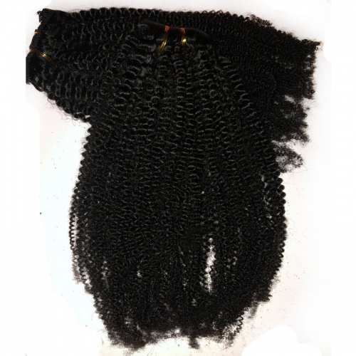 Sale 4B4C Kinky Curly Weave Natural Color 100% Unprocessed Mongolian Virgin Afro Kinky Curly Hair Extension For Black Women