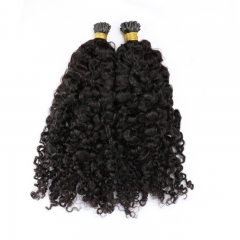 India Kinky Curly Real Raw Remy Cuticle Aligned Wholesale I Tip Hair Extensions Wholesale