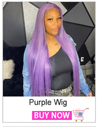 Purple Human Hair Wigs