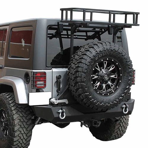 Rear door cargo basket for Jeep Wrangler JK,Cargo Basket & Roof Rack