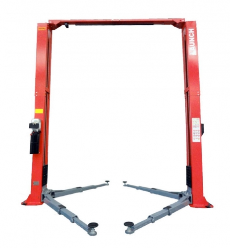 TLT250 AT Hydraulic clear floor two post lift With a capacity of 5 t and triple telescoping arms