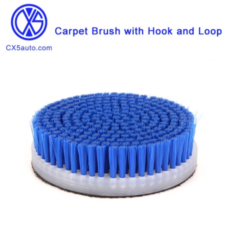 Carpet Brush with Hook and Loop Attachment