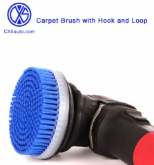 Carpet Brush with Hook and Loop Attachment