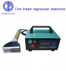 Tire tread regroover machine